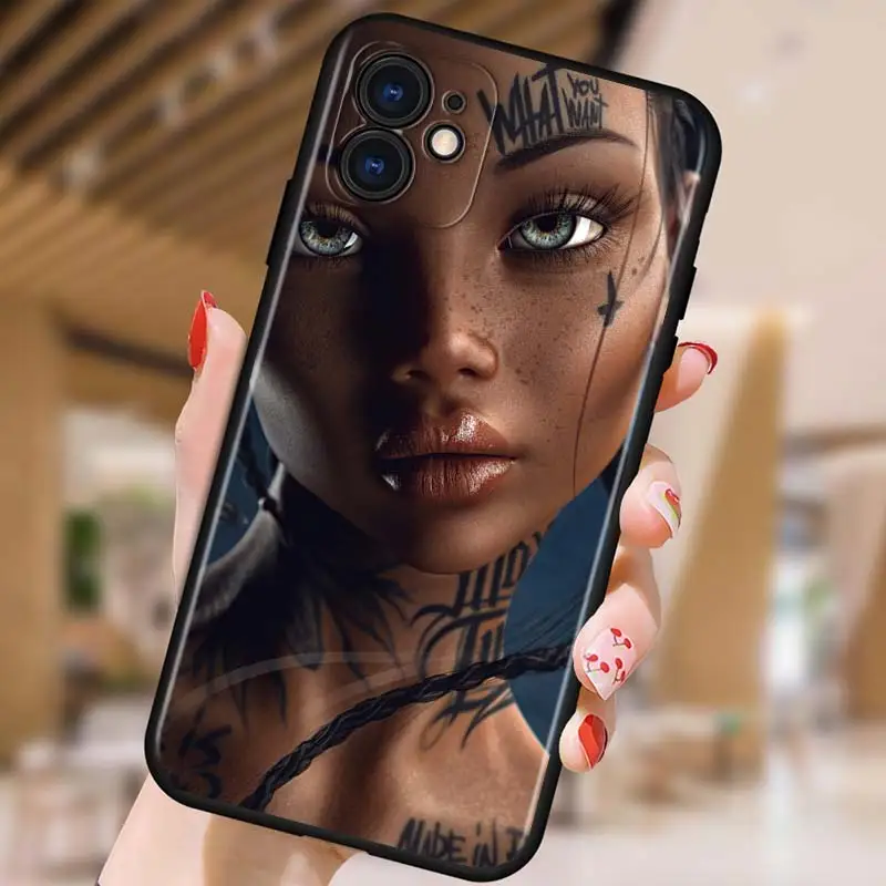 Силиконовый сексуальный глянцевый черный чехол из ТПУ для Apple iPhone 13 12 11 Mini XS XR X Pro