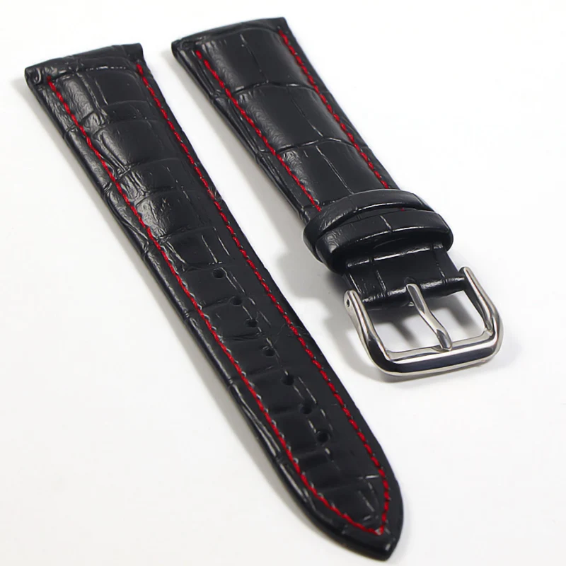 Genuine Leather Watchbands 18mm 20mm 22mm Watch Steel Pin buckle Band Strap High Quality Wrist Belt Bracelet watch band