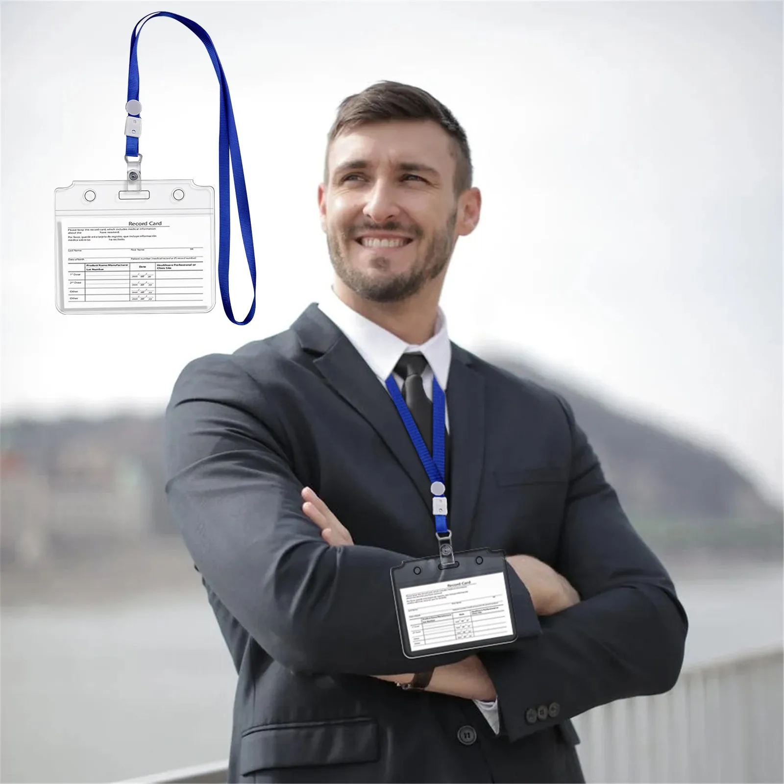 3/5/10 шт Health вертикальный вакцины карты Защитный чехол Водонепроницаемый ПВХ