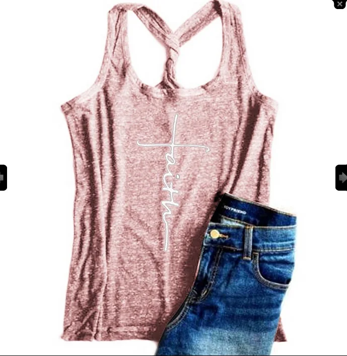 Women's vest print women's sleeveless T-shirt | Женская одежда