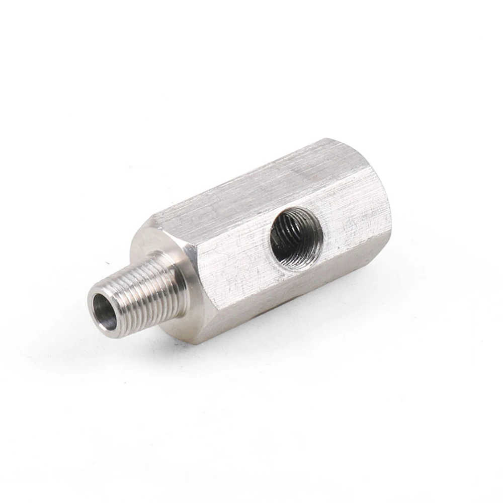 

Tee to NPT Turbo Adapter Fitting Gauge Line 1/8inch Accessories BSPT Oil Pressure