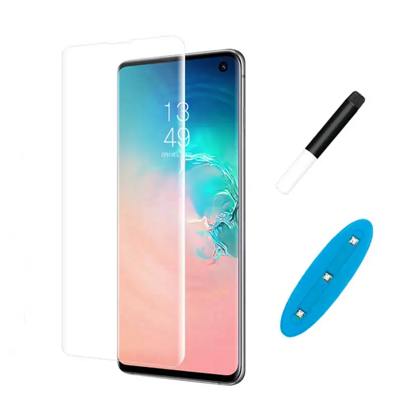 Закаленное УФ стекло для Samsung Galaxy S10 S10E S10Plus защита экрана с закругленными краями и