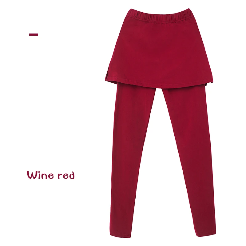 Burgundy-with pants Для взрослых для балета Короткие штаны юбка Фитнес Обучение танцам Короткие штаны с юбкой - Цвет: Burgundy-with pants