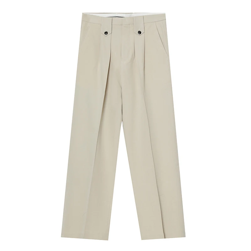 

IEFB Men's Clothing 2021 Spring New Business Trousers Korean Fashion Streetwear Loose Slim Suit Pants Straight Pants 9Y6430