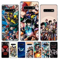 anime my hero academia deku phone case for galaxy note 20 ultra 10 lite 9 8 m52 m51 m32 m31s m30s m21 m12 m11 samsung j8 j6 plus