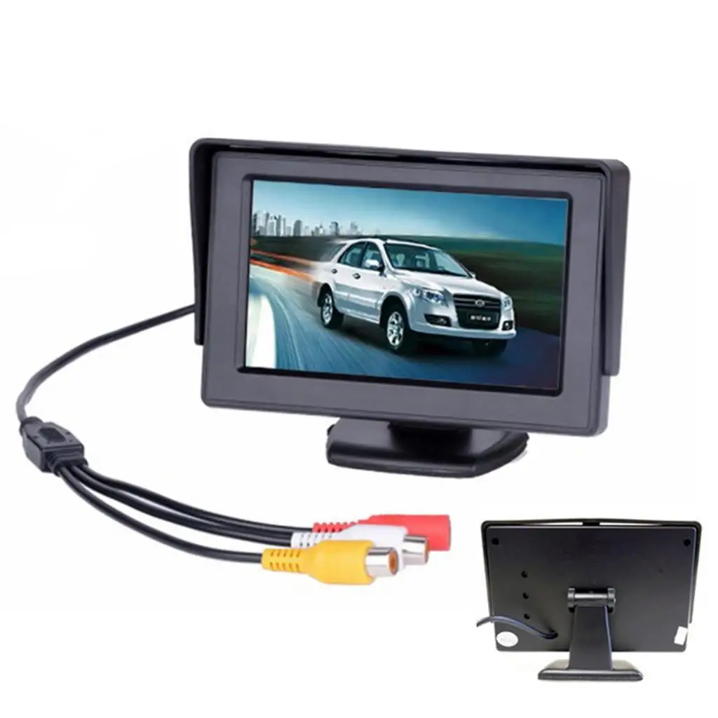 4 3 ''TFT-LCD Интегрированный Дисплей с черной обратной камерой парковки |