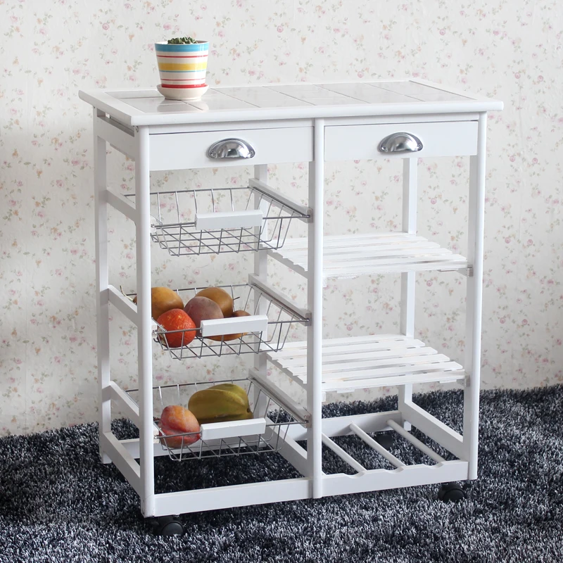

Movable 3/4 Layers Storage Rack Kitchen Narrow Cabinet Living Room Gap Shelf Home Multilayer Furniture Wheels Shelf for Bathroom