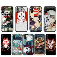 japanese style anime for xiaomi redmi 4x 5a 5 6 6a s2 y2 7 7a go 8 8a 9 9c 9a 9t 9i prime pro plus black phone case