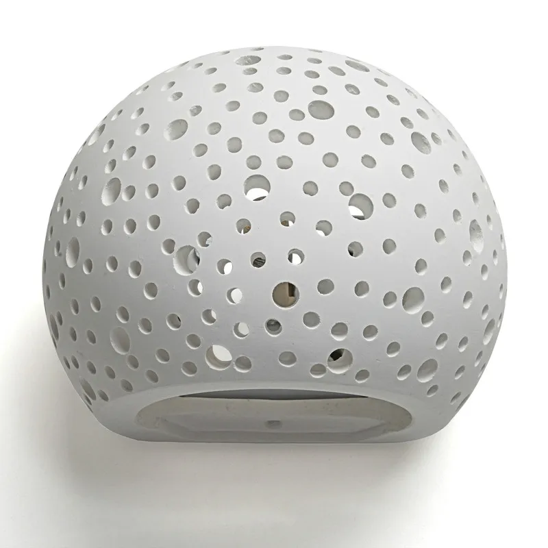 Современная настенная лампа Простой настенный светильник с гипсовым каркасом