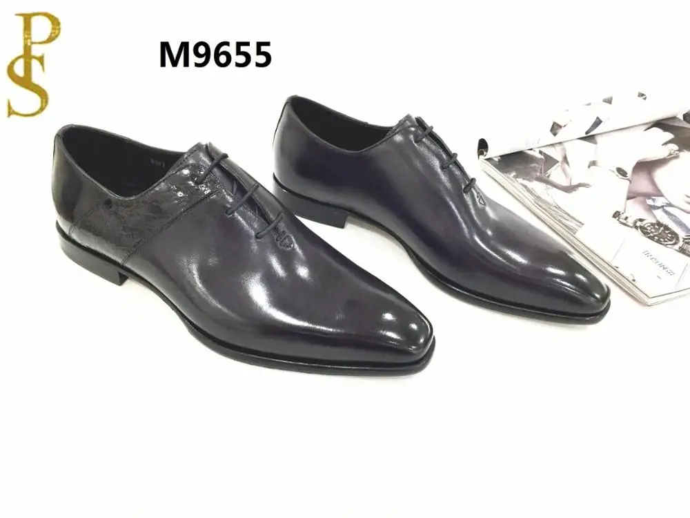 Импортная обувь из воловьей кожи с подошвой натуральной для мужчин и парадная |