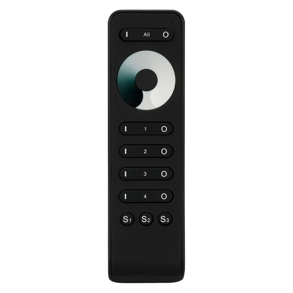 Пульт SMART-R33-DIM Black (4 зоны, 2.4G) ( -) (art.: 3920b52dbe0ec) - 3920b52dbe0ec