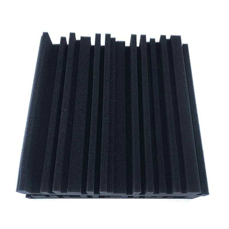 

4 Pcs Acoustic Studio Absorption Foam Panel Broadband Sound Absorber Periodic Groove Structure,Sound-Absorbing Foam