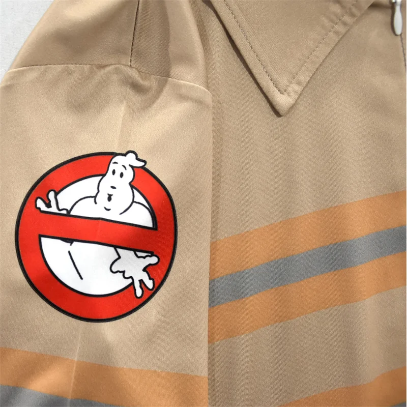 kids ghostbusters jumpsuits cosplay costume kids boy girl ghostbusters work bodysuit cosplay party halloween christmas costume free global shipping