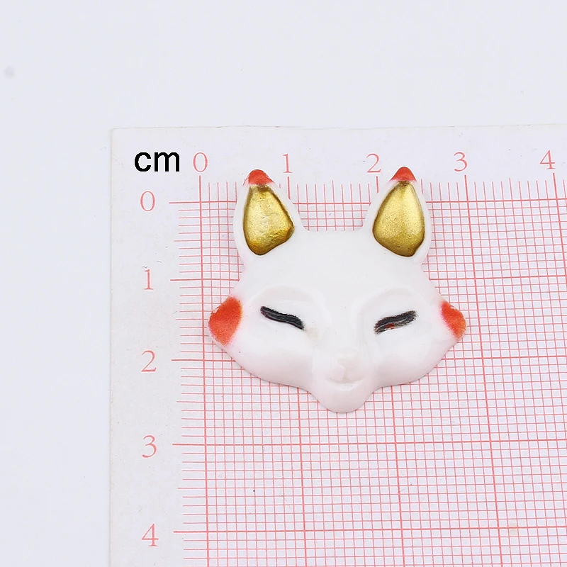 10 шт. основа для кабошона серег маска лисицы лица принадлежности колец 30 мм