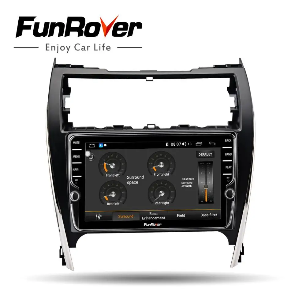 Funrover Android 9 0 2 din gps dvd для Toyota Camry V50 US версия 2012 - 2014 Автомобильный Радио Мультимедиа