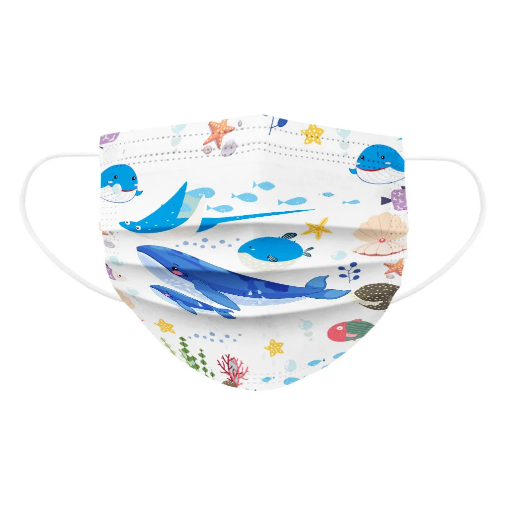 3 шт. Пылезащитная маска для рта многоразовая дышащая хлопковая Защитная детская