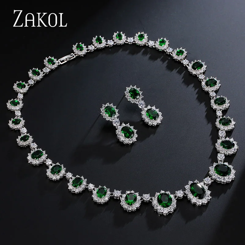 Изысканный Овальный Синий циркониевый микро инкрустационный набор ювелирных