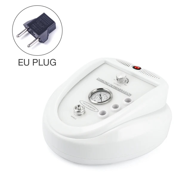 EU Plug Алмазная микродермабразия машина дермабразия против старения морщин уход за кожей удаления черных точек пилинг лица пилинг спа - Цвет: EU Plug