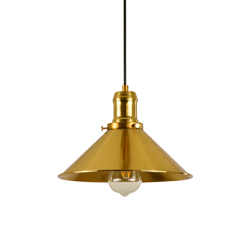 Скандинавская Золотая железная люстра современная простая лампа для ресторана