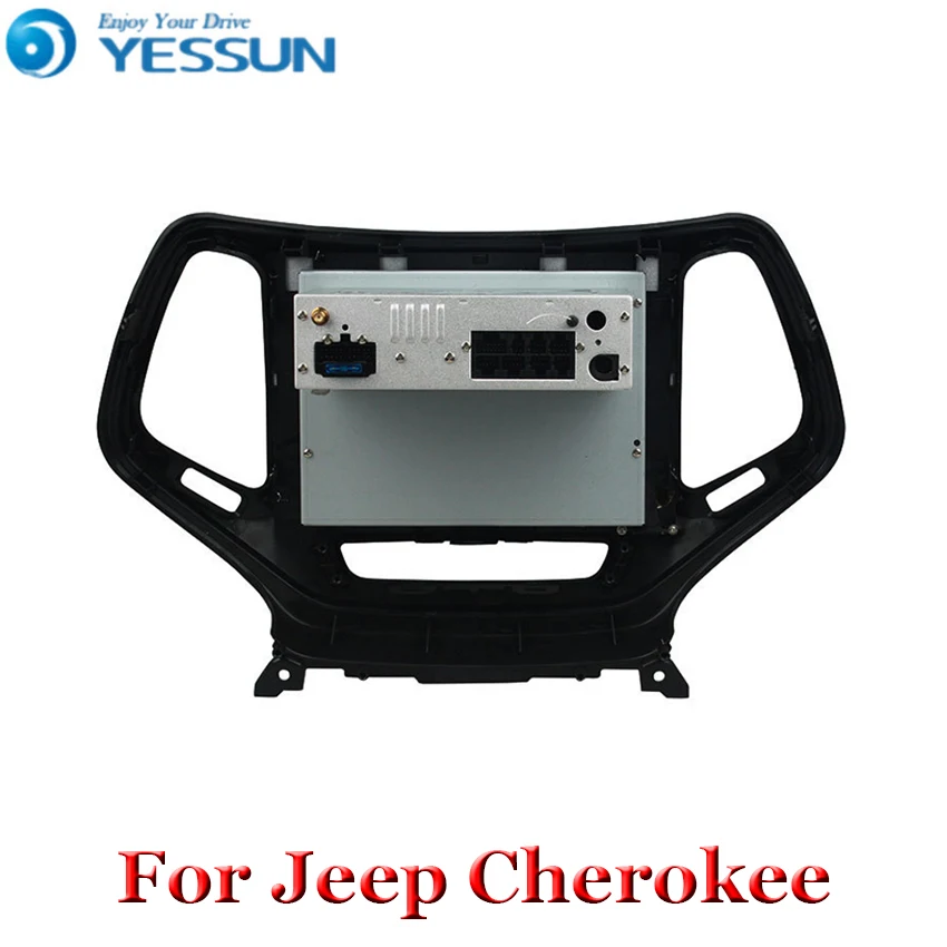 Автомобильный мультимедийный DVD-плеер 10 1 дюймов IPS Android 9 GPS для Jeep Cherokee 2014 2015 2016 2017
