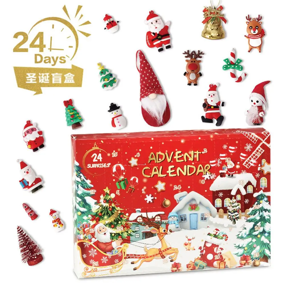 

Gifts XMAS Gift Gift Box Countdown Calendars Blind Box Christmas Advent Calendar Christmas Tree Decoration Toy Pendant