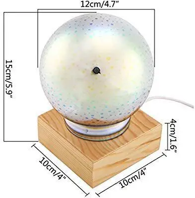

3D Table Lamps LED Glass Ball Bedside Lamp Magic Crystal USB Night Light Birthday Kids Gift Fireworks Art Deco Lampara De Mesa