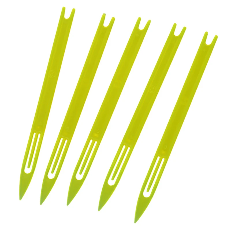 5 шт. 2 # Желтая пластиковая рыболовная сеть для ремонта сеточных игл | Спорт и