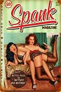 

Retro Vintage Spank Pin Up Girl Funny Home Bar Pub Kitchen Restaurant Wall Deocr Plaque Signs 12x8 Inch