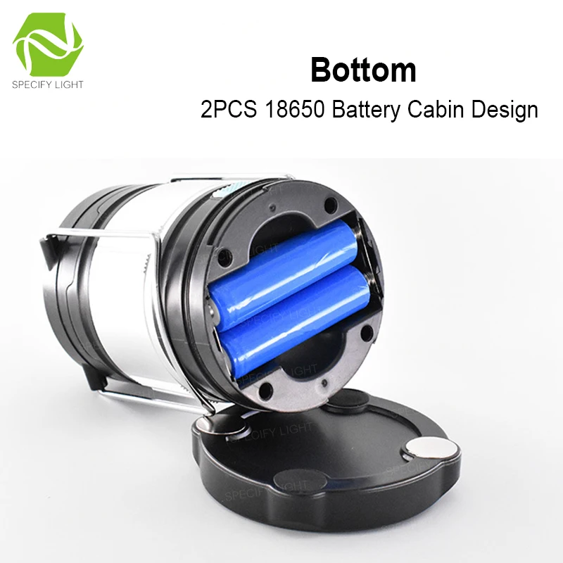Multi-functional Portable LED Lantern Power Bank Camping Emergecy Light USB Charging 3pcs AA and 2pcs 18650 Battery Supply | Освещение