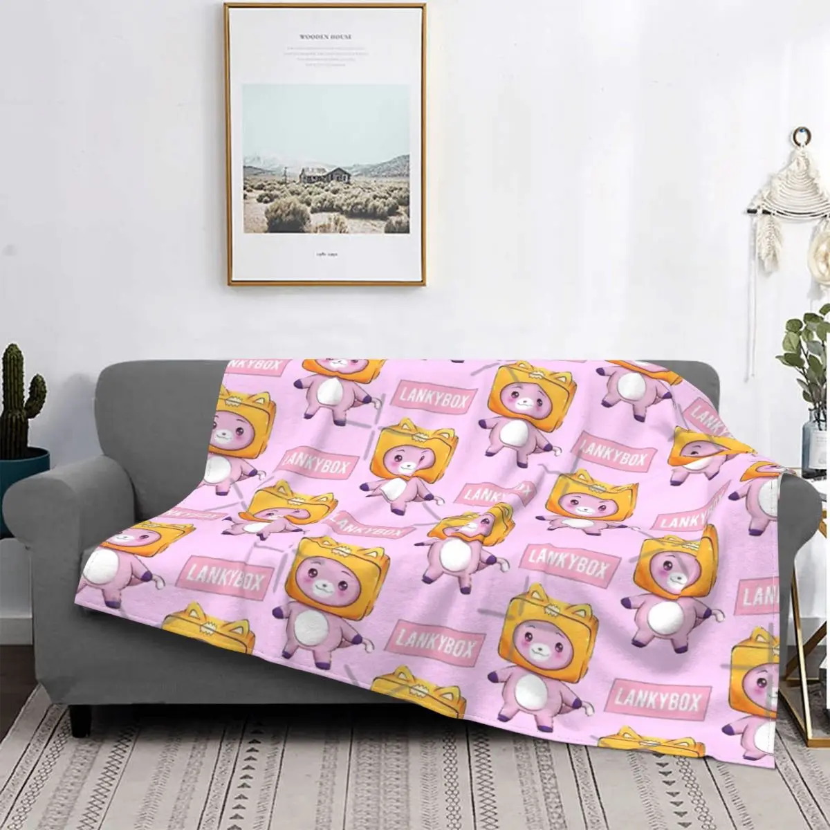 

Lankybox-colcha a cuadros para cama, manta с капучинатором, 4 единицы