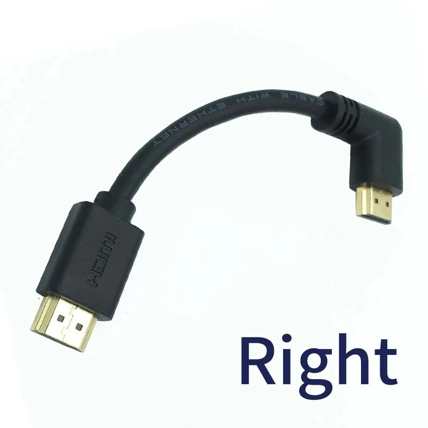 Кабель HDMI 2 0 V 4K * 2K @ 60 Гц кабель Male-HDMI Male левый и правый Угловой 90 градусов 15 см |