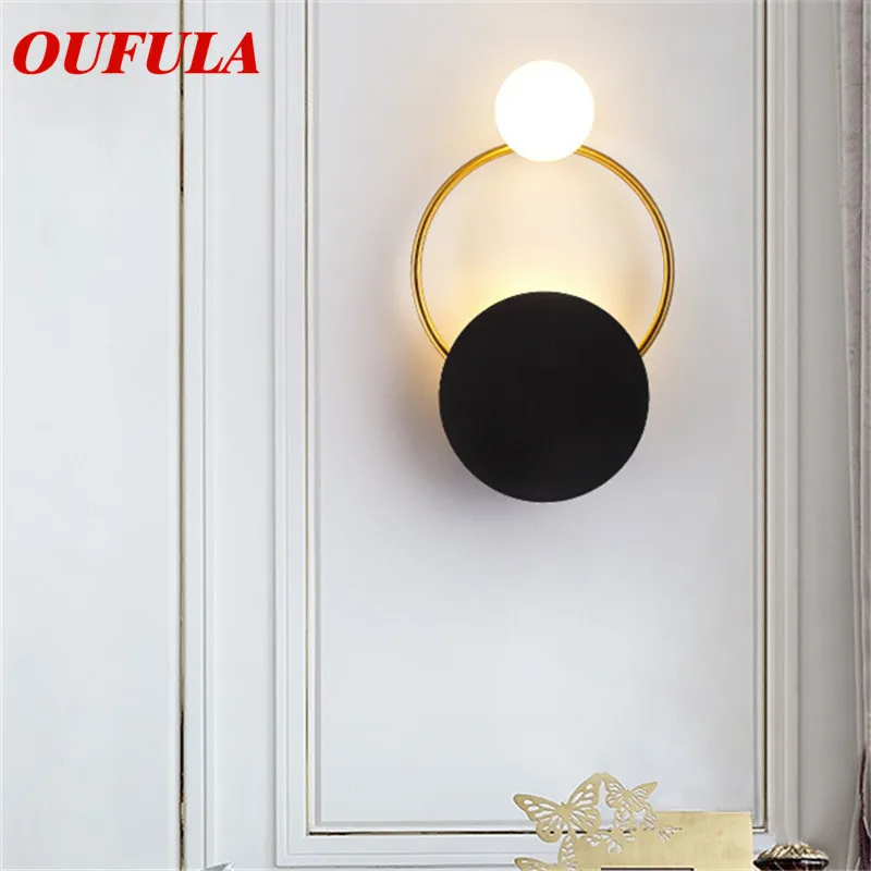 

Hongcui Indoor Wall Lamps Fixture Brass Modern LED Sconce Contemporary Creative Decorative For Home Foyer Corridor Bedroom