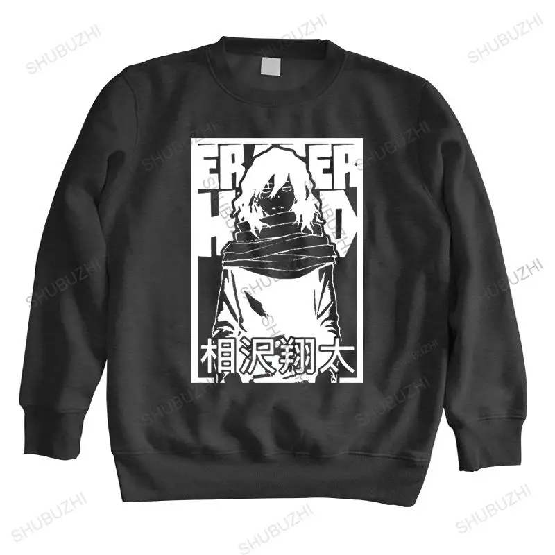 

Толстовка мужская с длинным рукавом, стильная уличная одежда для подростков, хлопковая Повседневная Толстовка с капюшоном в стиле манга, ан...