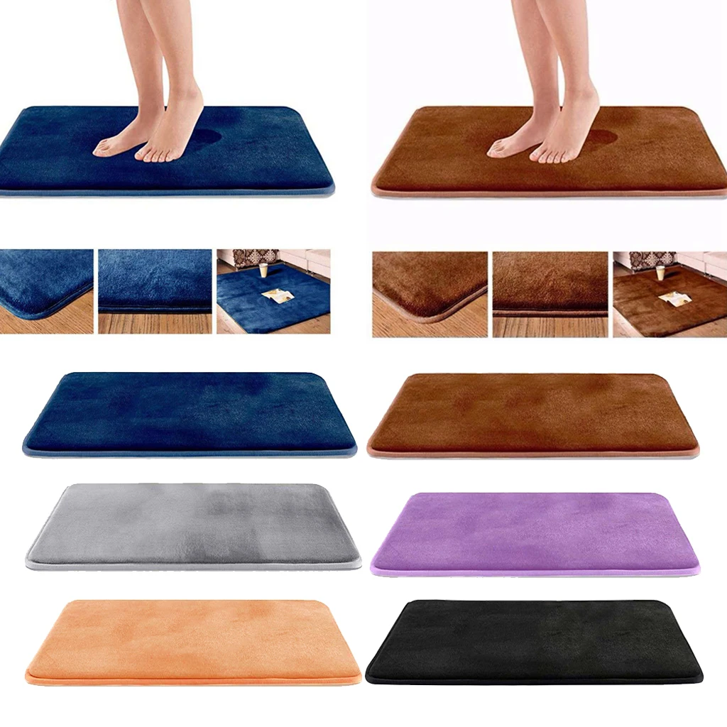 1 шт. мягкая Memory Foam коврик для ванной нескользящие абсорбирующие бархат Ванная