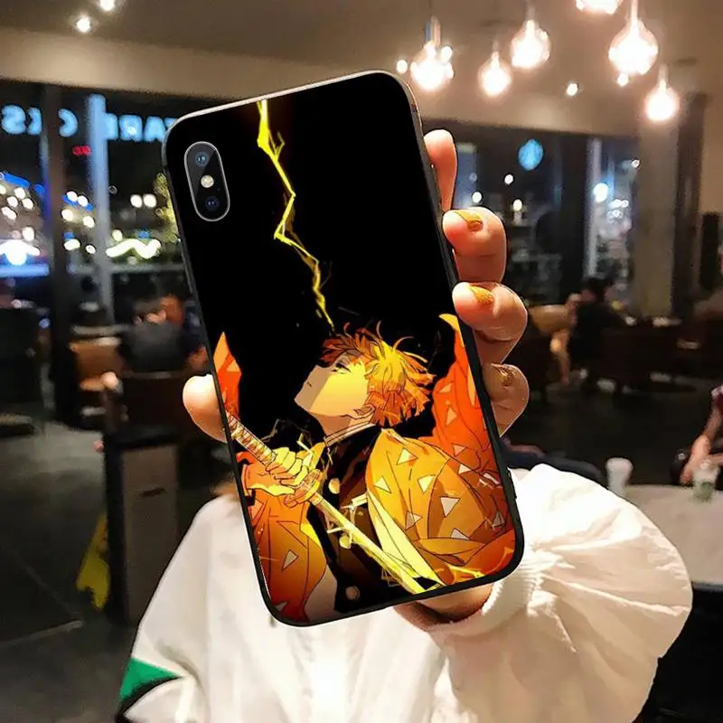 

Anime Demon Slayer Kimetsu no Yaiba Phone Case for iPhone 11 12 pro XS MAX 8 7 6 6S Plus X 5S SE 2020 XR