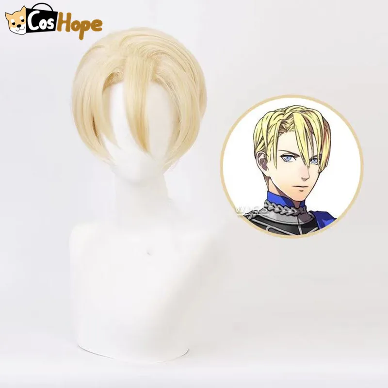 Парик для косплея Dimitri с эмблемой огня термостойкие синтетические короткие