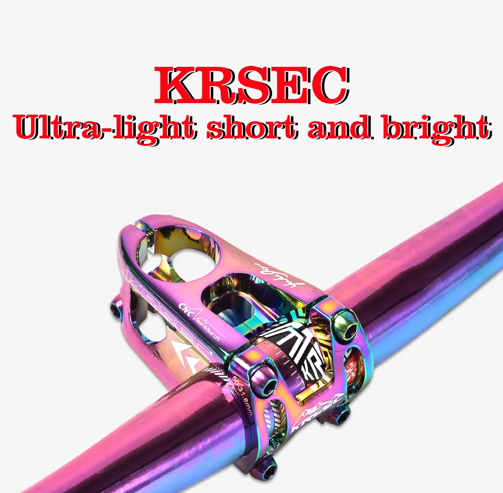 KRSEC горный велосипед, велосипедный руль из алюминиевого сплава, стебель для велосипеда, MTB, аксессуары для шоссейного велосипеда 31,8*28,6*50 мм