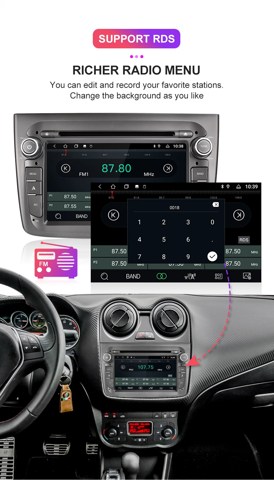 Isudar 1 Din Авто Радио Android 9 для Alfa rom eo Mito 2008-CANBUS Автомобильный мультимедийный Видео DVD gps Восьмиядерный rom 32 ГБ USB DVR DSP