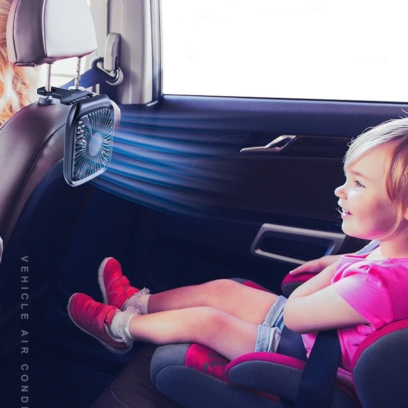 Автомобильный кулер Baseus складной тихий вентилятор для заднего сиденья