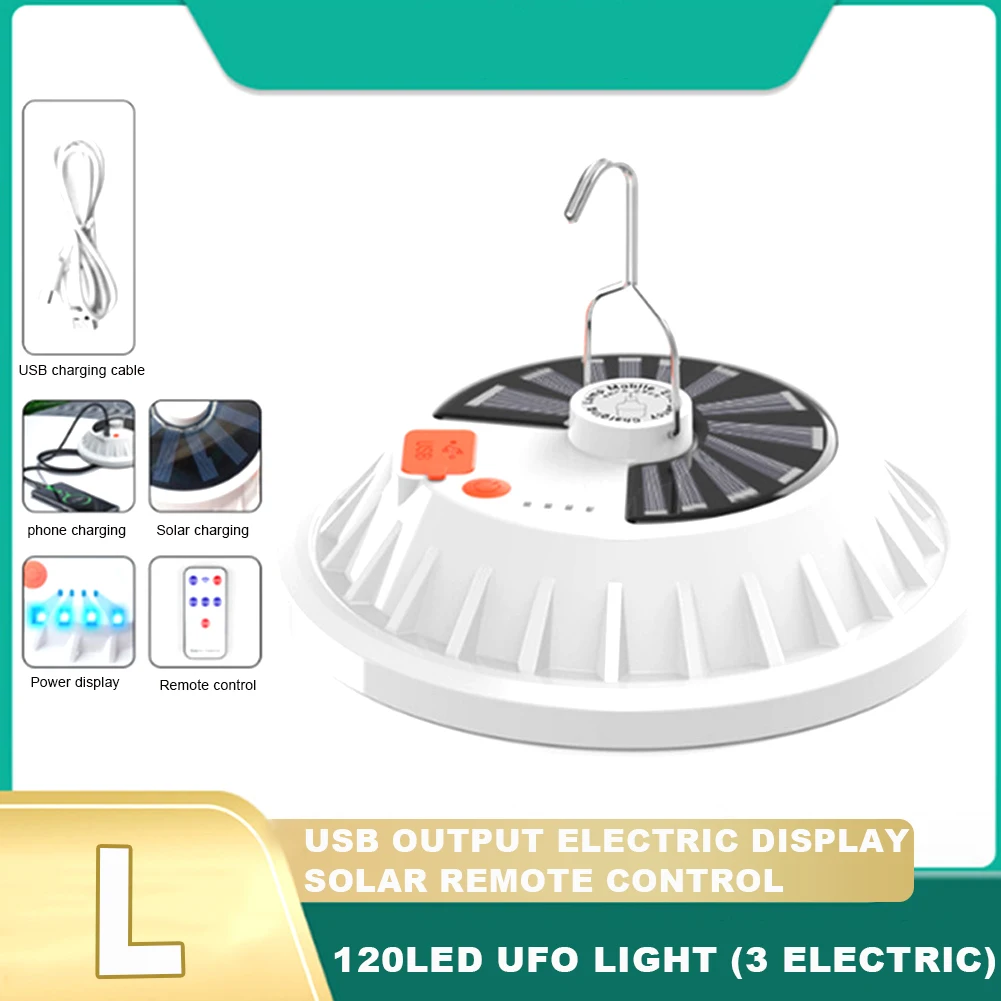 

Rechargeable 300W LED Bulb Lamp Remote Control Solar Charge Lantern Portable Emergency Night Market Light Outdoor Camping Home