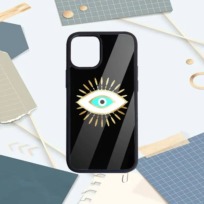 

Demon's eye of luck Phone Case PC For iPhone 11 12 pro XS MAX 8 7 6 6S Plus X 5S SE 2020 XR luxury design coque cover
