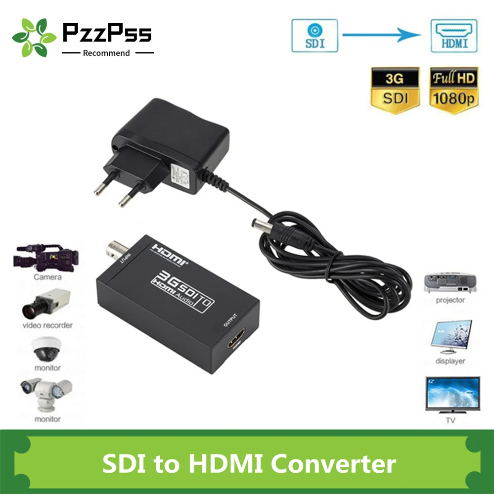 

Преобразователь pzz3g pss SDI Mini SDI HDMI-преобразователь Full HD 1080P SDI в HDTV-Поддержка HD-SDI и 3G-SDI
