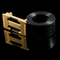 omkaiming titanium steel belt for men 4 2cm wide durable 316l stainless steel gold belts blacksilver chain domineering style