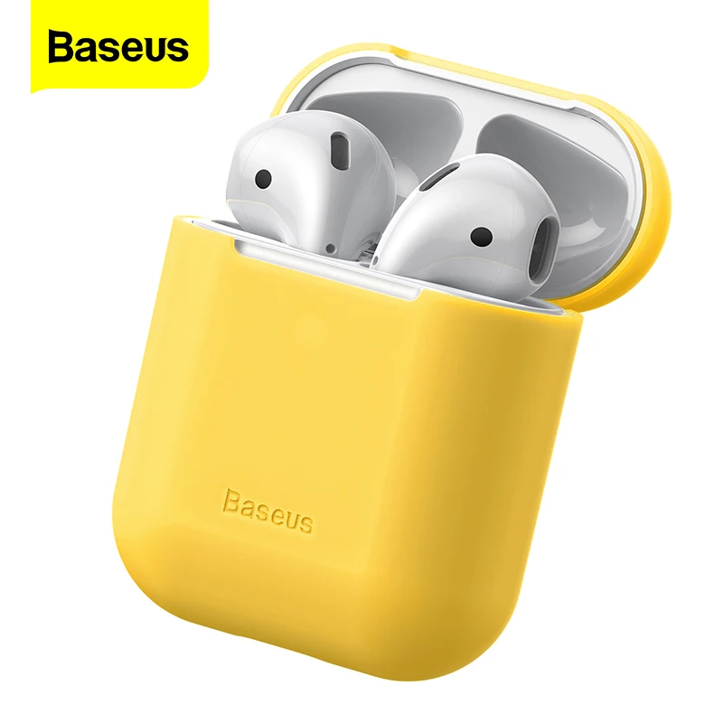 Baseus Bluetooth Headset Cover Case Box For Airpods 2 1 Luxury Colorful Soft Split Silicone Pro | Электроника