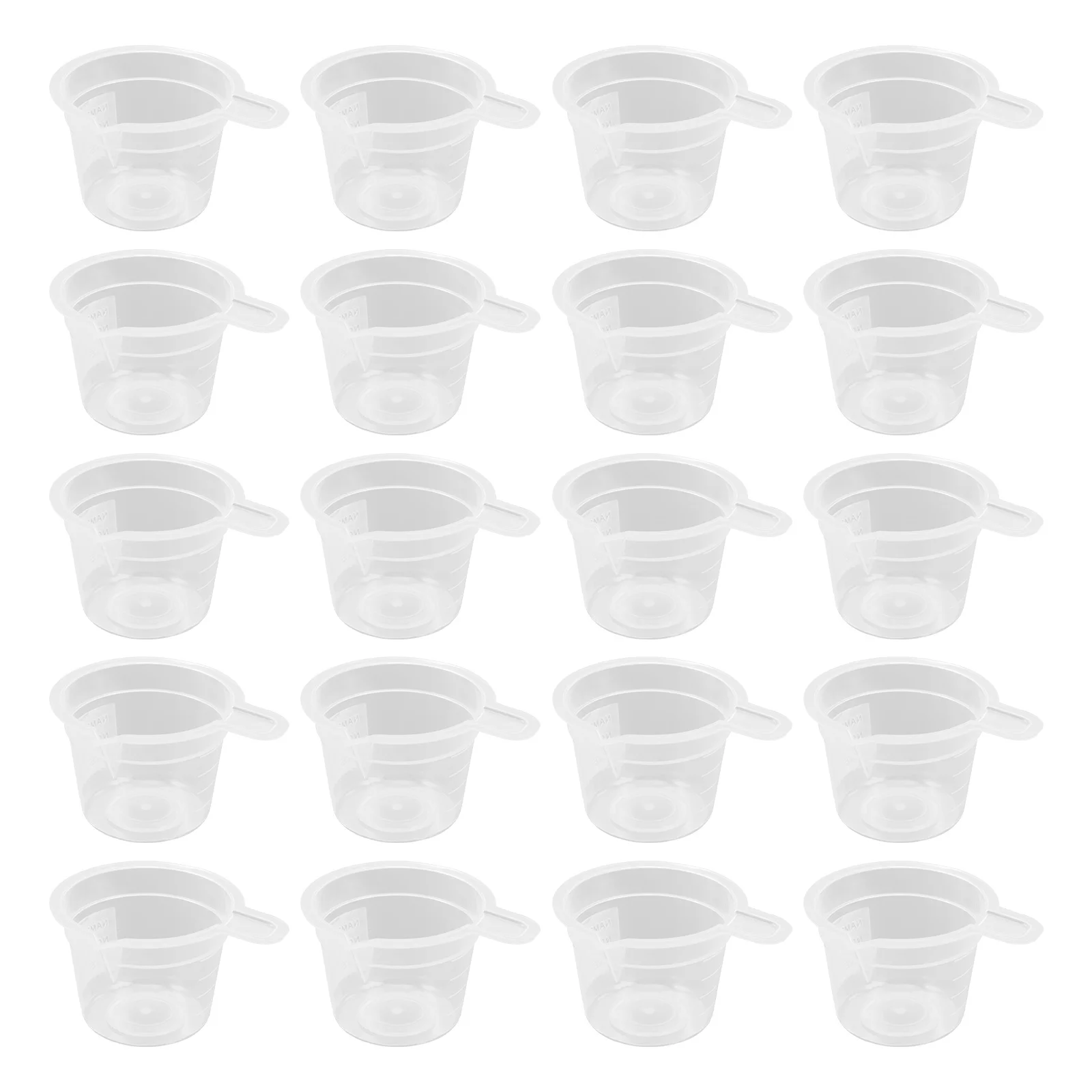

200pcs Plastic Urine Cups Fecal Cups Simple Urine Liquid Test Cups (Transparent)