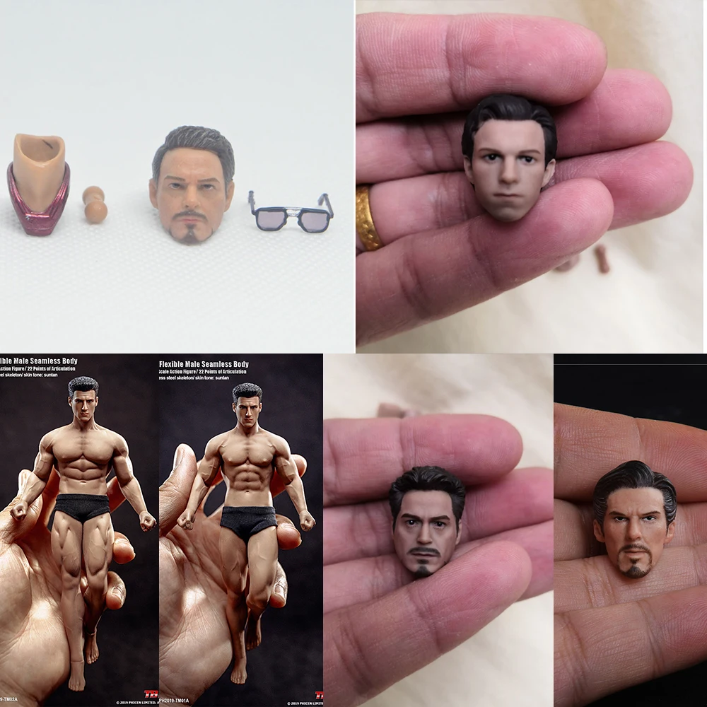 

TBLeague 1/12 Super-Flexible Male Seamless Body Action Figure with Head Sculpt TM01A /TM02A Suntan Skin Tony Dutch Brother