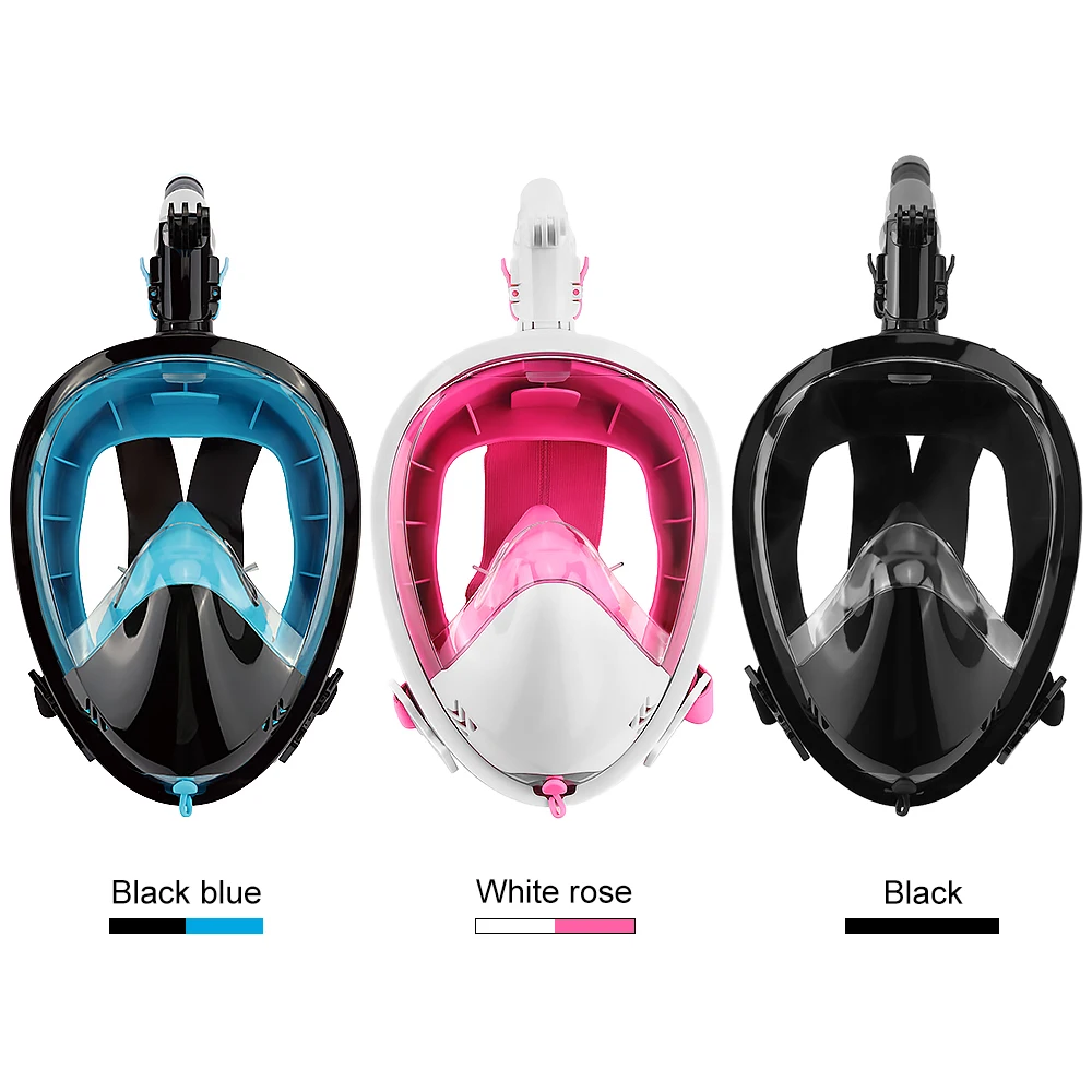 Противотуманная маска на все лицо для подводного плавания с поворотом 360 °