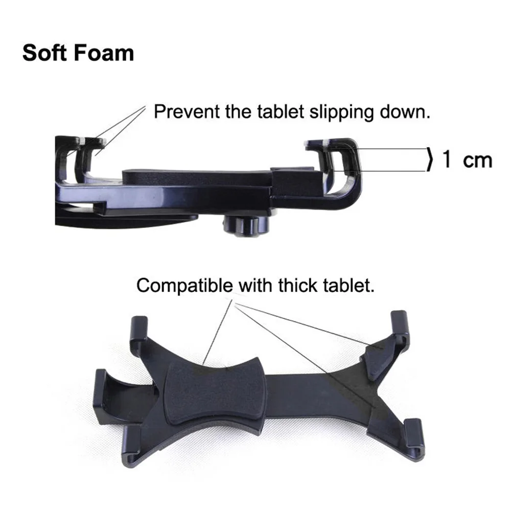 

Tablet Tripod Mount Clamp Tripod Mount Holder Bracket Clip For iPad Galaxy Phone Clamp With 1/4" Thread Adapter Universal