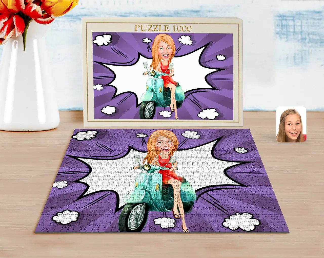 

Personalized Women 'S Caricature of 1000 Piece Professional Puzzle-24
