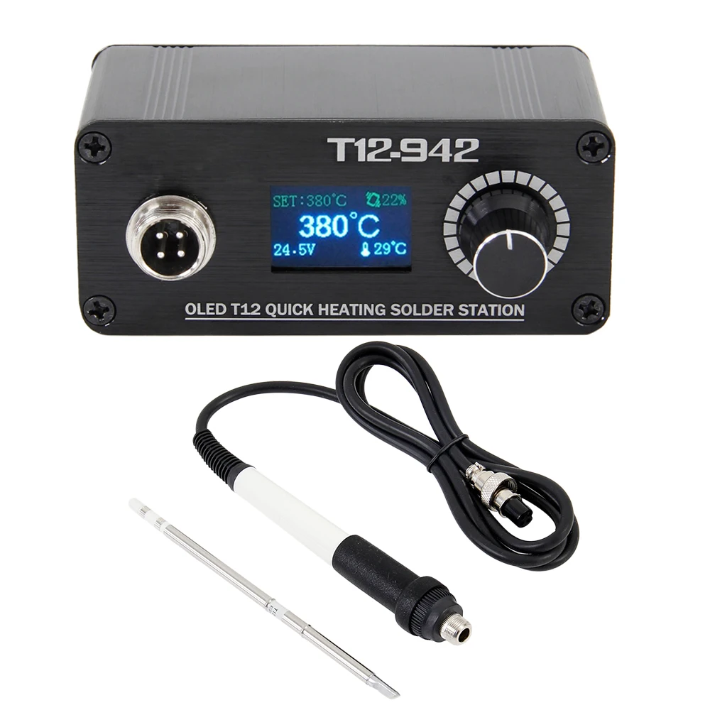 Мини паяльная станция T12 OLED электроника сварочный паяльник новый дизайн
